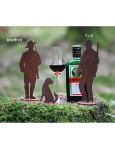 Geschenk für Jäger Landhausdeko Kleiner Jagdhund als Fensterbank Deko 2