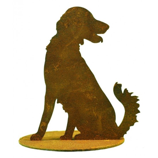 Geschenk für Jäger Landhausdeko Kleiner Jagdhund als Fensterbank Deko