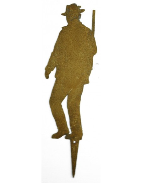 Geschenk für Jäger Landhausdeko Jäger als Gartendeko Beetstecker