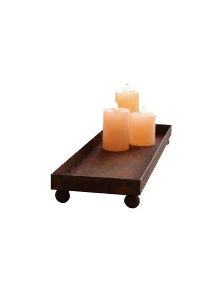 Kerzentablett Metall als Tischdeko für Hochzeit und Geburtstag