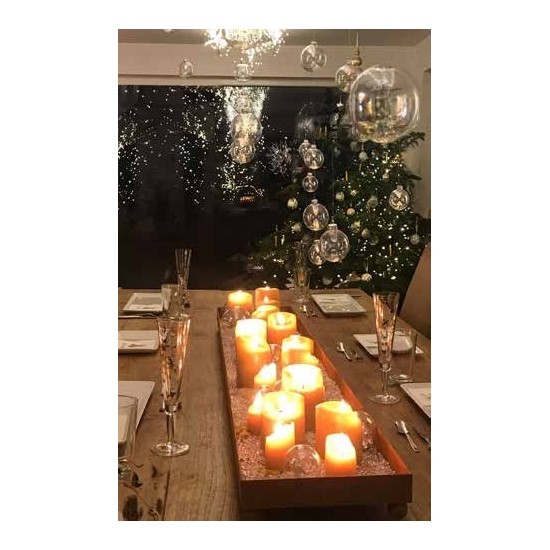 Kerzentablett XXL Metall 100 cm lang 