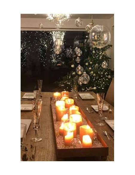 Kerzentablett XXL Metall 100 cm lang 