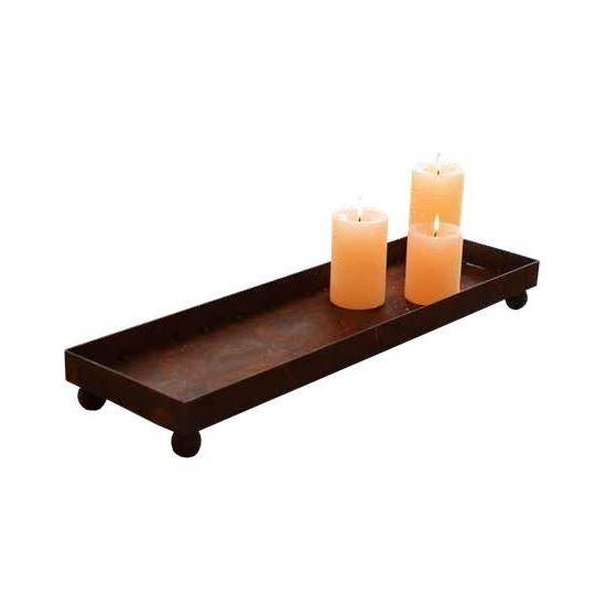 Kerzentablett XXL Metall 100 cm lang 