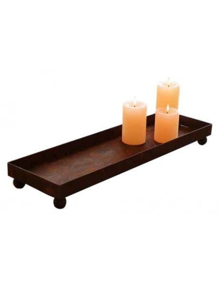 Kerzentablett XXL Metall 100 cm lang 