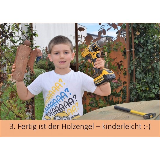 3. Fertig ist der Holzengel - kinderleicht :-)