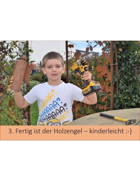 3. Fertig ist der Holzengel - kinderleicht :-)