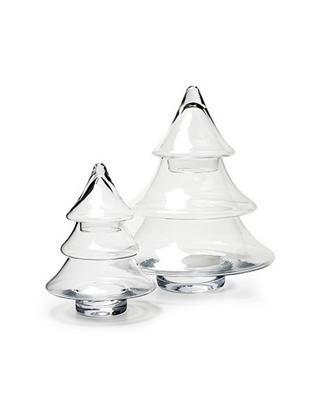 Glas Weihnachtsbaum zum Befüllen für kreative Weihnachtsdeko im Glas 