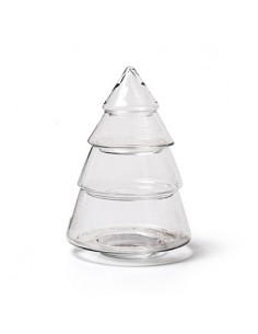 Deko Weihnachtsbaum Glas als Keksdose |Etagere Deko für Weihnachtsdeko im Glas