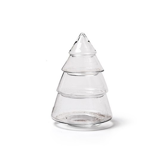 Deko Weihnachtsbaum Glas als Keksdose |Etagere Deko für Weihnachtsdeko im Glas