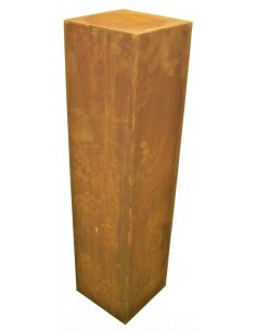 Edelrost Säule quadratisch Höhe 100cm