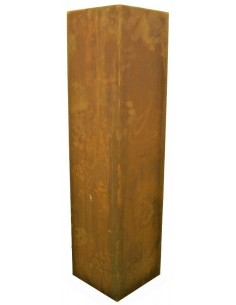 Edelrost Säule quadratisch Höhe 100cm 2