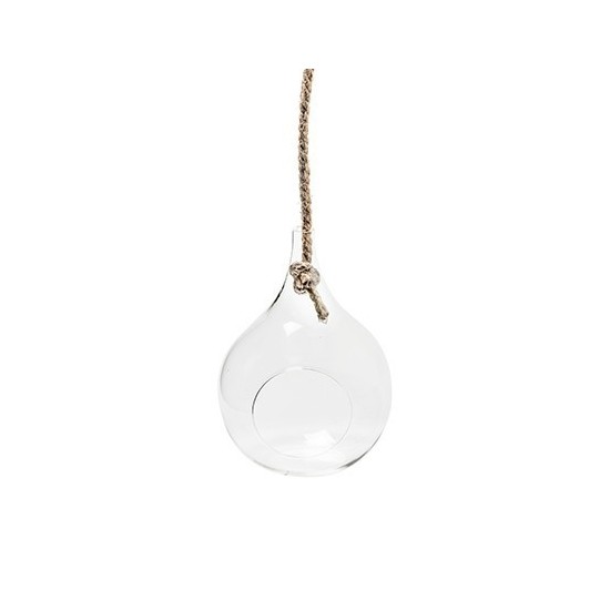 Weihnachtskugel aus Glas  zum befüllen, Höhe 16cm, 