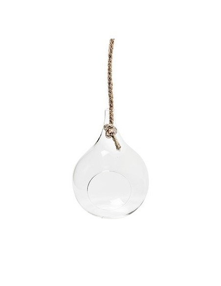 Weihnachtskugel aus Glas  zum befüllen, Höhe 16cm, 