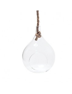 XL Weihnachtskugel aus Glas mit Kordel  Höhe 21cm