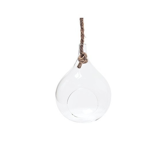 XL Weihnachtskugel aus Glas mit Kordel  Höhe 21cm