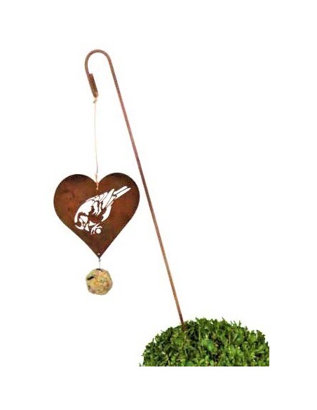 Hängestab mit Haken aus Edelrost gross - Stimmungsbild