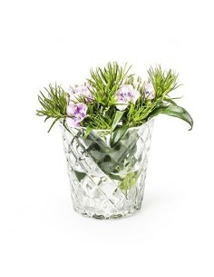 Teelichthalter aus durchsichtigem Glas 2