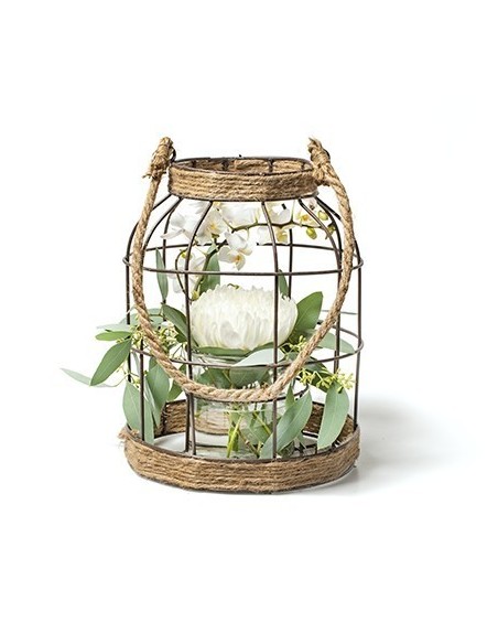 Deko Laterne mit eingebauetem Windlicht für Individuelle Deko 