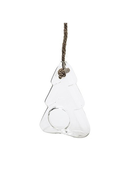 Deko Weihnachtsbaum aus Glas zum Aufhängen