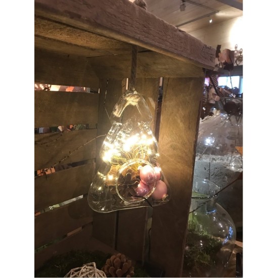 Deko Weihnachtsbaum aus Glas zum Aufhängen