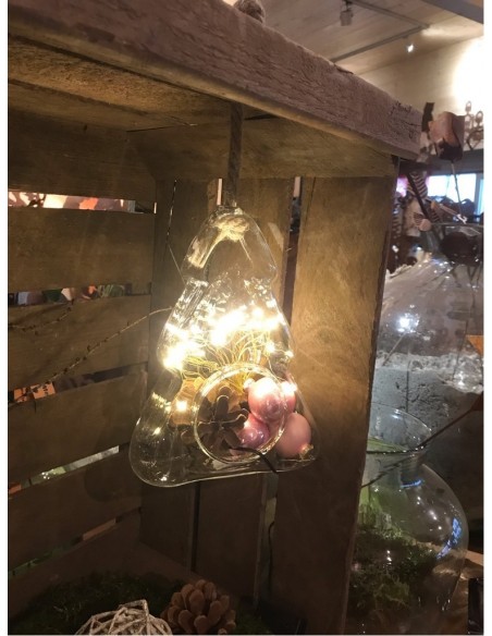 Deko Weihnachtsbaum aus Glas zum Aufhängen