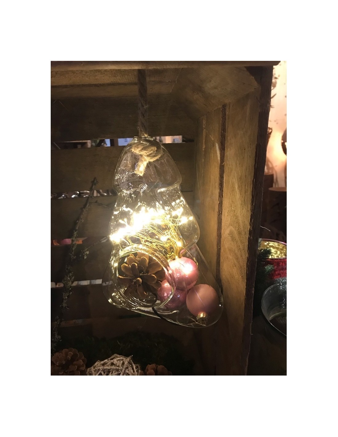Deko Weihnachtsbaum aus Glas zum Aufhängen günstig kaufen