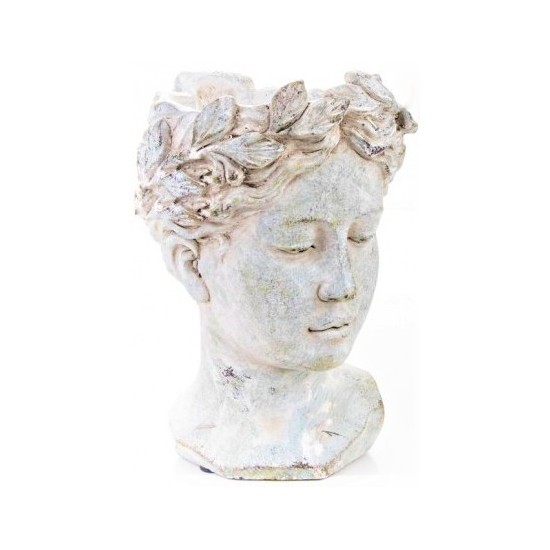 Pflanztopf Büste aus Keramik klein - Höhe 21,5 cm