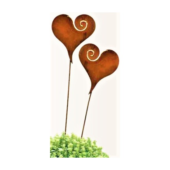 Goldherz mit Curl und Golddekor - Stimmungsbild