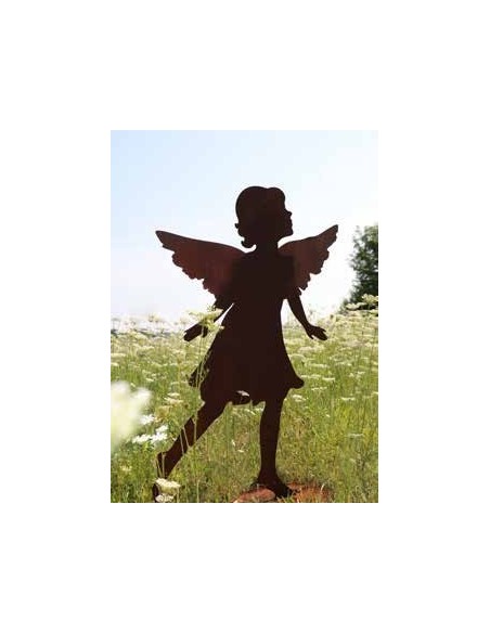 Gartenengel "Barbara" gross auf Standplatte - Stimmungsbild