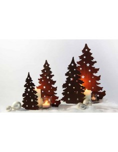 Kerzenhalter Weihnachtsbaum Metall als Kerzentablett  Höhe 50 cm 
Höhe 50 cm
Breite 33 cm
auf eckiger Platte
 2