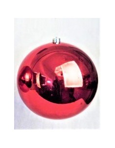 Christbaumkugel rot zum Hängen Ø 30 cm (Kunststoff)