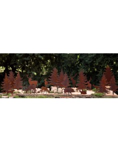 WildStecker Set, 10 Tiere bis 16cm cm zum Einschlagen in Holz 2