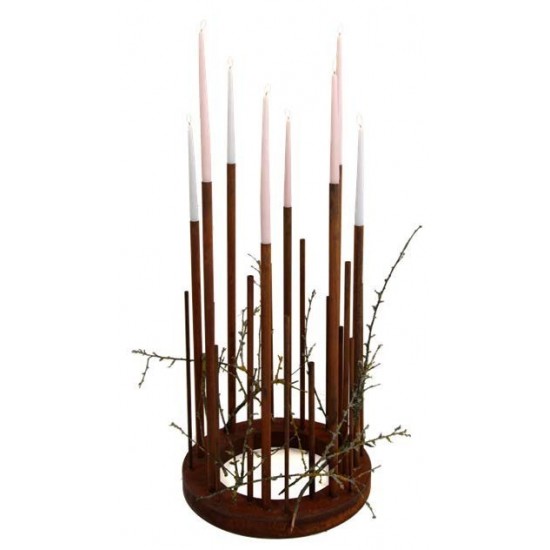 Kerzentisch rund aus Metall