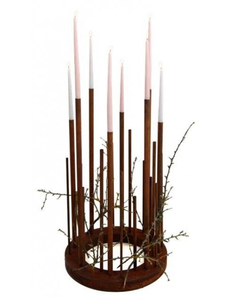 Kerzentisch rund aus Metall