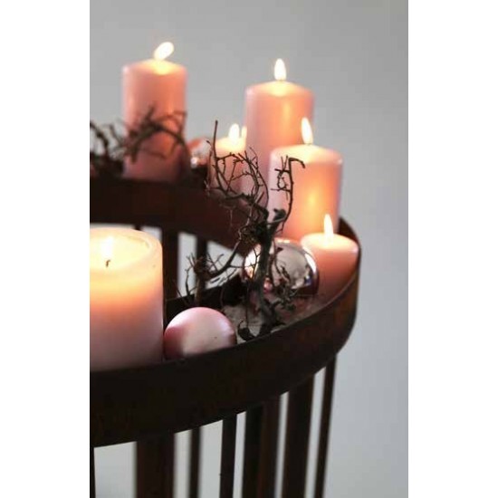 Kerzentisch rund aus Metall