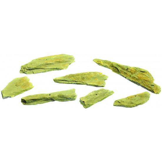 Schiefer Stein mit 6 mm Bohrung als Standplatte - Stimmungsbild