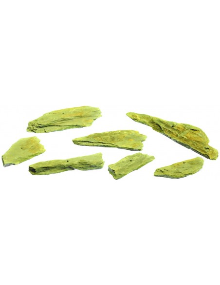 Schiefer Stein mit 8 mm Bohrung als Standplatte - Stimmungsbild