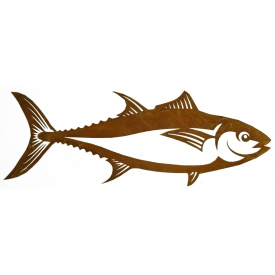 Edelrost Wandbild Deko Fisch 'Pelamide'  zum Hängen - Wanddeko Fisch Metall
