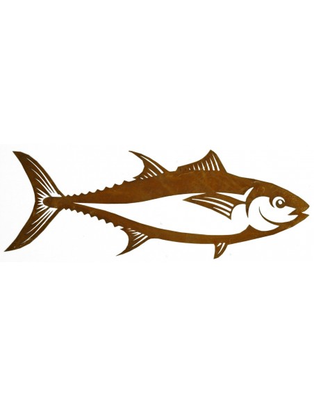 Edelrost Wandbild Deko Fisch 'Pelamide'  zum Hängen - Wanddeko Fisch Metall