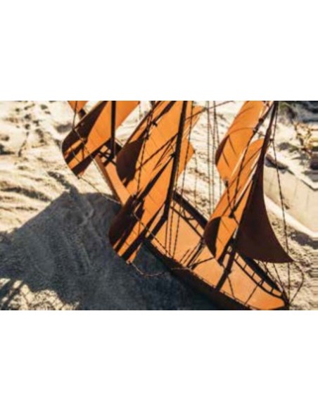 Edelrost Segelschiff "Princess" Höhe 125 cm