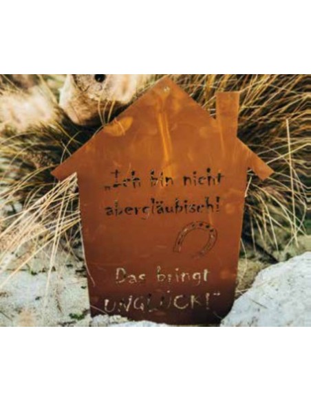 Edelrost Gedichttafel Aberglaube Höhe 40 cm Edelrost Gedichttafel Aberglaube Höhe 40 cm