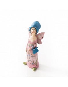 Blumenmädchen Lauriel  mit Blauer Mütze, Polyresin