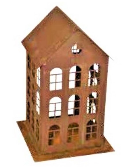 Edelrost Lichthaus eckig mit Boden - Rost-Deko Laterne Garten-Deko Rost Edelrost-Deko Edelrost Lichthaus eckig mit Boden - Rost-Deko Laterne Garten-Deko Rost Edelrost-Deko