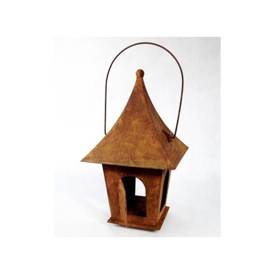 Vogelhaus spitzes Dach mit Tür