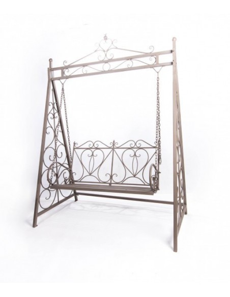 Hollywoodschaukel braun lackiert Hollywoodschaukel braun lackiert