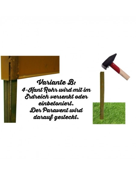 Sichtschutzwand "China" Höhe 185 cm, Breite 95 cm