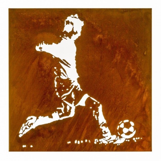 Deko Wandbild Fußballer 50 x 50 cm