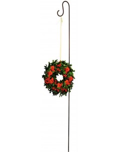 Gartenstecker Rost mit Haken, Aufhängen von Gartendeko, Vogelhaus aufhängen, Aufhängehaken
