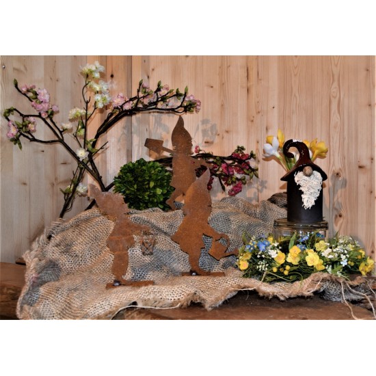 Edelrost Gartenzwerge Stimmungsbild- Deutschland Gartenzwerg, Gartenzwerg modern, Gartenzwerg Design, Gartenzwerg kaufen