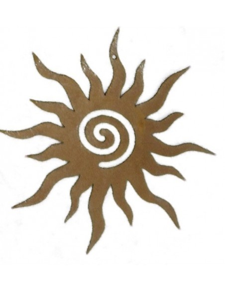 Deko Sonne "Mittel" zum Aufhängen als Osterschmuck , Sonne aus Metall für Osterdekoration 